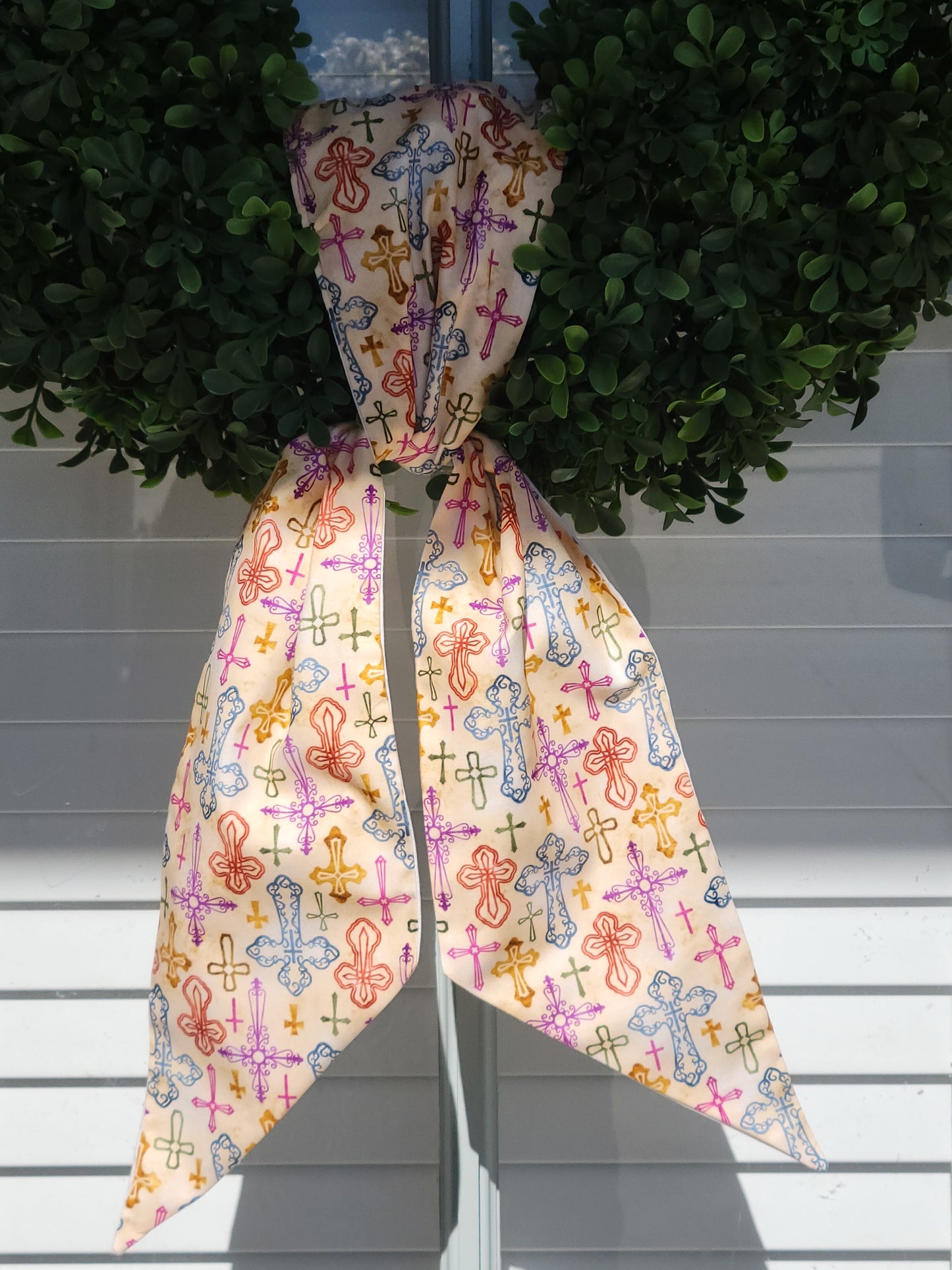 Crosses Wreath Sash