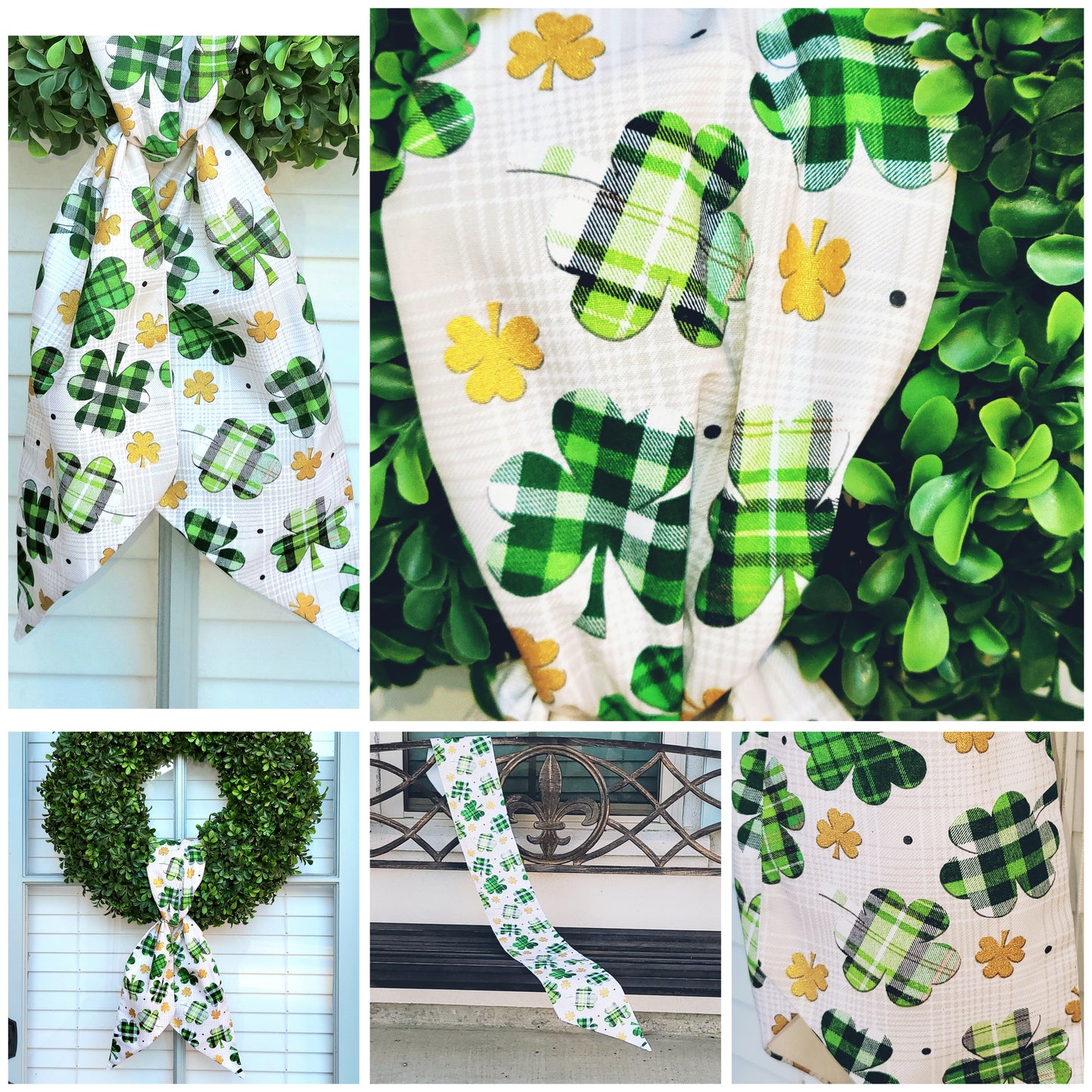 St. Patrick's Day Wreath Sash